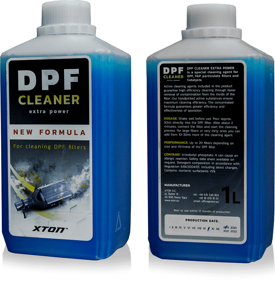 dpf_cleaner_chemia dpf cleaner extra power- płyn do regeneracji filtrów cząstek stałych